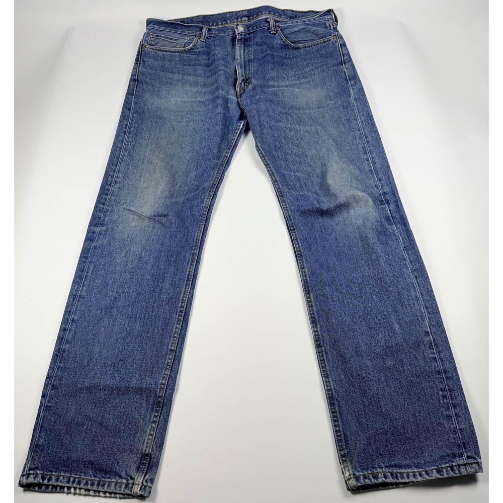 Levi's 505 Jeans Men's 38x34 Regular Fit Straight Leg Blue Denim 100% Cotton